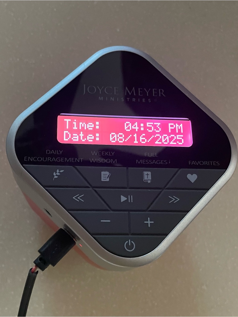 Joyce Meyer Ministries Daily Encouragement Audio Cube New/Other Tested